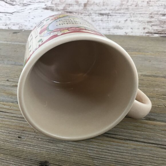 1991 Priscilla Hillman Friendship Warms The Heart 10 oz Christmas Ceramic Mug - Picture 5 of 6